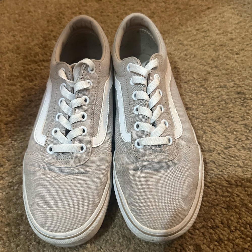 Vans Light Tan Canvas Sneakers